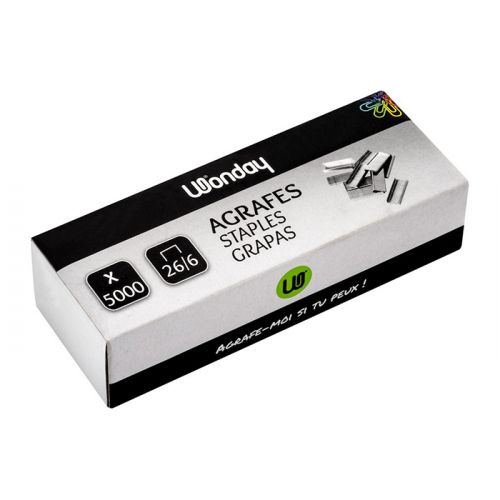 Wonday - Staples - 26/6 - Box of 5000