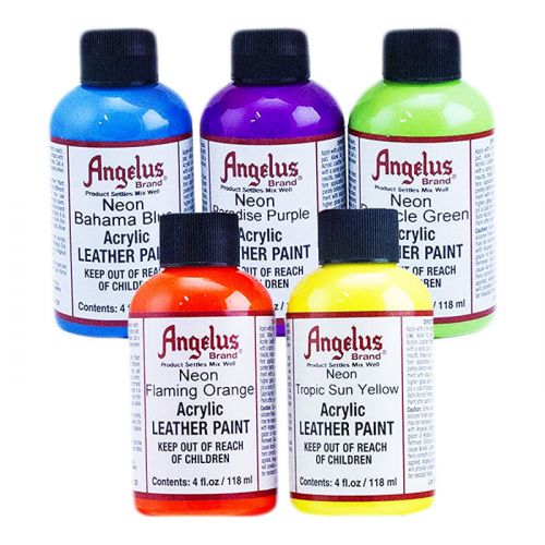 Angelus - Peinture pour le Cuir - 4OZ - Couleurs Néon