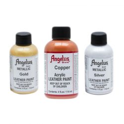 Angelus - Peinture pour le Cuir - 4OZ - Couleurs Métalliques