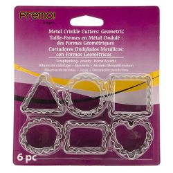 CERNIT - Lot de 6 Emporte-Pièces en Métal - Formes Géométriques Ondulées - De 3 à 4cm