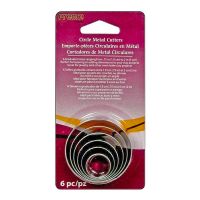 CERNIT - Lot de 6 Emporte-Pièces en Métal - Cercles