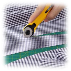 OLFA - RTY-1C - Cutter Rotatif - Spécial Tissu - Lame Ø28mm