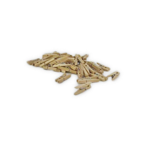 O'Color - Mini Wooden Clothespins - Bag of 48