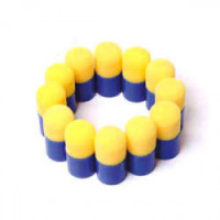 O'Color - Set of 12 Foam Stencil Brushes - Pochon - Ø35mm