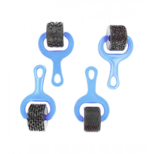 O'Color - Set of 4 Effect Rollers - Orange - Hard Plastic