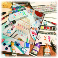 LUKAS Aquarell 1862 - Finest & Moist Aquarelle - Master Quality - Half Pan