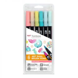 Tombow - ABT - Set de 6 - Couleurs Candy