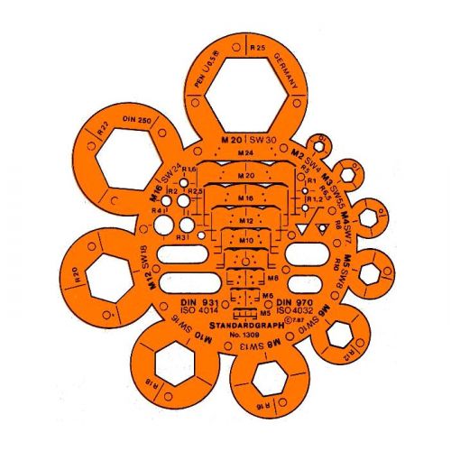 STANDARDGRAPH - Nuts and Bolts Template - 1309F