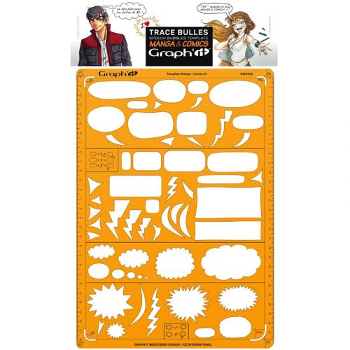 STANDARDGRAPH - Comics Bubble Template - GRAPH'IT - Manga A
