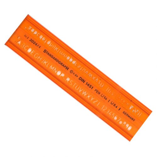 STANDARDGRAPH - Letter Tracing - ISO - 4mm - 2024 - DIN1451/4
