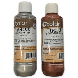O'Color - Drawing Ink - Water-Based - 250ml - G2 (Metallics)
