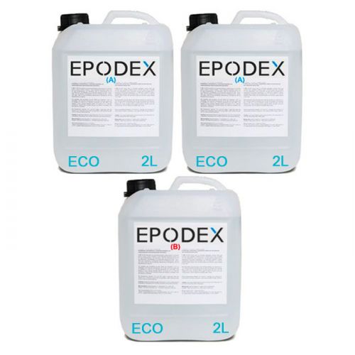 EPODEX - Résine Époxy - Transparent / Incolore - 6kg - ECO System (1CM)