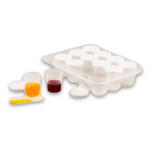 OZ - Set of 12 Hermetic Graduated Jars of 30ml + 1 Pipette