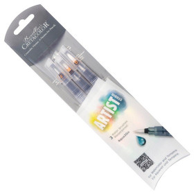 Cretacolor - Aqua 2 Go - Lot de 3 Pinceaux à Réservoir d'Eau