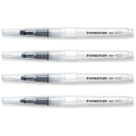STAEDTLER - Lot de 4 Pinceaux à Réservoir d'Eau
