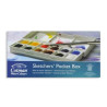 Winsor & Newton - Cotman Water Colour - 12 Half Pans - Sketchers' Pocket Box - Set