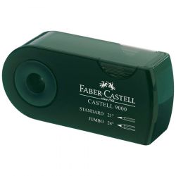 Faber-Castell - Taille-Crayon - Double Trou - CASTELL 9000 - Vert Foncé
