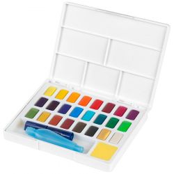 Faber-Castell - Aquarelles en Godets - Boîte de 24