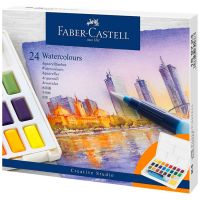 Faber-Castell - Watercolours in Pans - Set of 24