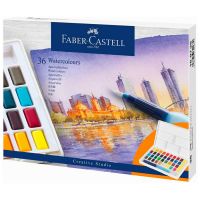 Faber-Castell - Aquarelles en Godets - Boîte de 36