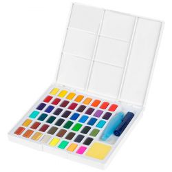 Faber-Castell - Aquarelles en Godets - Boîte de 48