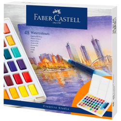 Faber-Castell - Watercolours in Pans - Set of 48