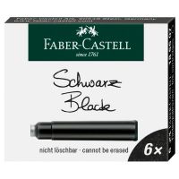 Faber-Castell - Lot de 6 Cartouches d'Encre - Standard - Noir