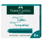 Faber-Castell - Set of 6 Ink Cartridges - Standard - Turquoise