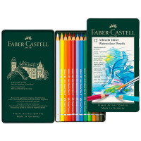 FABER-CASTELL - Albrecht Dürer - Crayons Aquarellables - 12 Couleurs - Boîte Métal