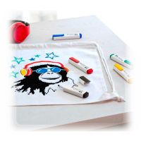 Faber-Castell - Lot de 5 Marqueurs Textile - Pack "Basiques"