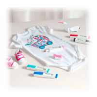 Faber-Castell - Lot de 5 Marqueurs Textile - Pack "Pastels"