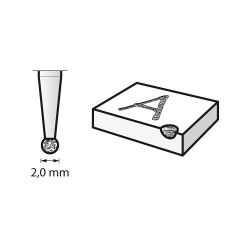 DREMEL - Pointes Diamantées (2) - Bout Rond - Ø2.0mm (7103)