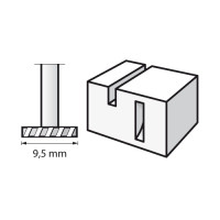 DREMEL - Fraises Acier Rapide (2) - Haute Vitesse (199) - Forme Disque - Ø9,5mm