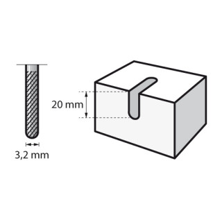 DREMEL - Spiral Cutting Bits - Ø3.2mm (562)