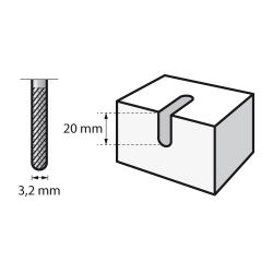 DREMEL - Spiral Cutting Bits - Ø3.2mm (562)