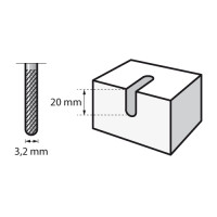 DREMEL - Fraise en Spirale Carrelage - Foret Pour Découpe - Faience - Ø3.2mm