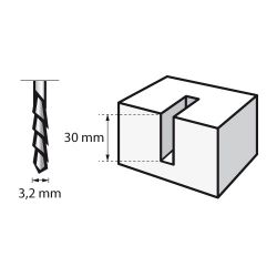 DREMEL - Spiral Cutting Bits Multipurpose - Multi-Usage (561)