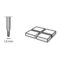 DREMEL - Fraise à Déjointer en Carbure - Pour Joints Carrelage - Ø1.6mm (569)