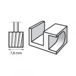 DREMEL - Fraises Acier Rapide (2) - Haute Vitesse - Bout Cylindrique - Ø7.8mm (115)