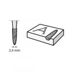 DREMEL - Diamond Wheel Point (2) - Ø2.4mm (7144)