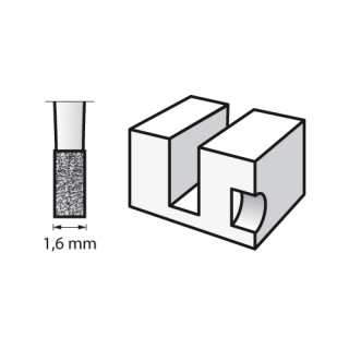DREMEL - Fraises à Graver (3) - Bout Cylindrique - Ø1,6mm (113)