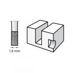 DREMEL - Fraises à Graver (3) - Bout Cylindrique - Ø1,6mm (113)