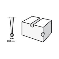 DREMEL - Engraving Cutter (3) - Round - Ø0,8mm (105)