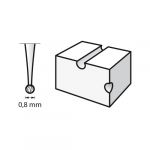 DREMEL - Engraving Cutter (3) - Round - Ø0,8mm (105)