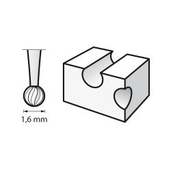 DREMEL - Engraving Cutter (3) - Round - Ø1,6mm (106)
