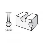 DREMEL - Engraving Cutter (3) - Round - Ø1,6mm (106)