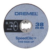 DREMEL - Disques à Tronçonner (5) - EZ Speed Ø38mm - 0,75mm - Fins - Métaux