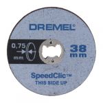 DREMEL - Disques à Tronçonner (5) - EZ Speed Ø38mm - 0,75mm - Fins - Métaux