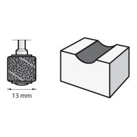 DREMEL - Bandes de Ponçage (6) - Ø13mm - Grain 60 (Gros) (408)