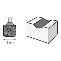 DREMEL - Mandrin de Ponçage - EZ Speed + 2 Bandes Ø13mm (SC407)